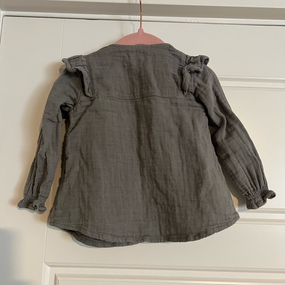 $5 ADD ON Jamie Kay 6-12M Floral Muslin Blouse Top 12-18M Tunic Linen - Picture 3 of 4